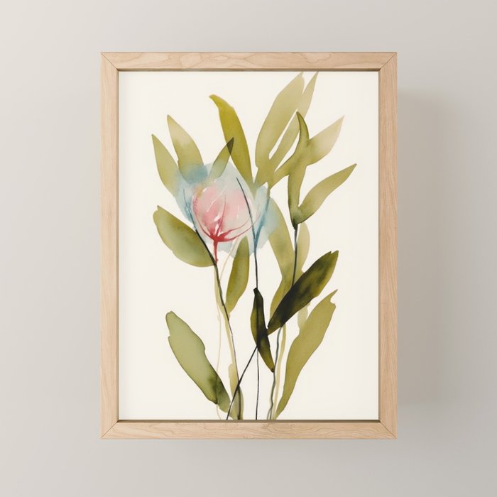 Abstract Flower Bouquet  Mini Art Print Gallery Image 1