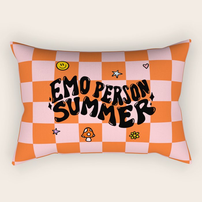 Emo Person Summer Rectangular Pillow Gallery Image 2