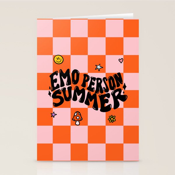 Emo Person Summer Stationery Card Gallery Image 2