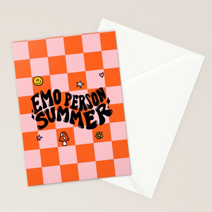 Emo Person Summer Stationery Card Gallery Image 2