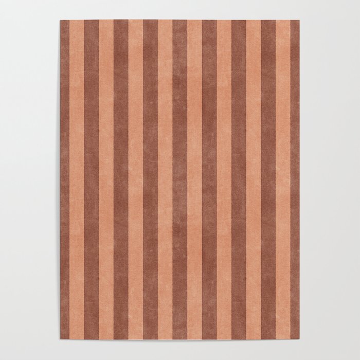 STRIPES - 004 - brown Poster Gallery Image 1