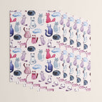 Cats in ink Wrapping Paper Gallery Image 3