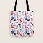 Cats in ink Tote Bag Gallery Image 1