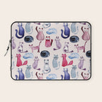 Cats in ink Laptop Sleeve Gallery Image 1