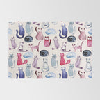 Cats in ink Rug Gallery Image 2