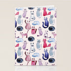 Cats in ink Stationery Card Gallery Image 2