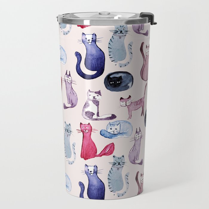 Cats in ink Travel Mug Gallery Image 2