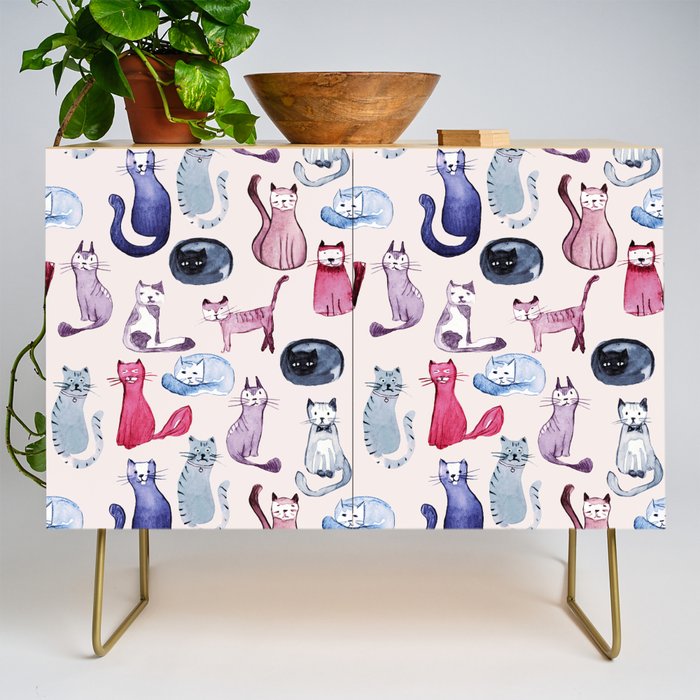 Cats in ink Credenza Gallery Image 1