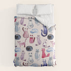 Cats in ink Comforter Gallery Image 6