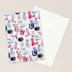 Cats in ink Stationery Card Gallery Image 2