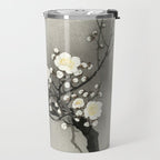 Ohara Koson, Blossoming Tree And Full Moon - Vintage Japanese Woodblock Print Travel Mug Gallery Image 2