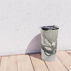 Ohara Koson, Blossoming Tree And Full Moon - Vintage Japanese Woodblock Print Travel Mug Gallery Image 4