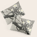 Ohara Koson, Blossoming Tree And Full Moon - Vintage Japanese Woodblock Print Pillow Sham Gallery Image 3