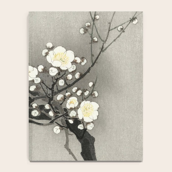 Ohara Koson, Blossoming Tree And Full Moon - Vintage Japanese Woodblock Print Notebook Gallery Image 4