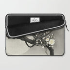 Ohara Koson, Blossoming Tree And Full Moon - Vintage Japanese Woodblock Print Laptop Sleeve Gallery Image 2