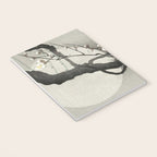 Ohara Koson, Blossoming Tree And Full Moon - Vintage Japanese Woodblock Print Notebook Gallery Image 3