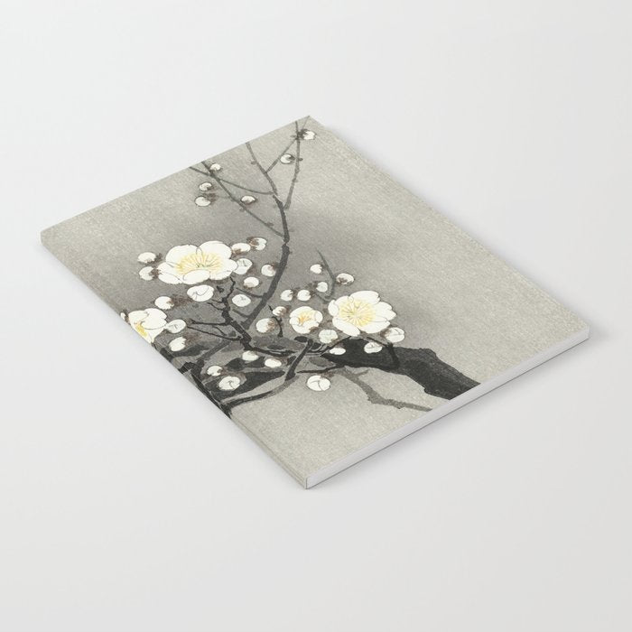 Ohara Koson, Blossoming Tree And Full Moon - Vintage Japanese Woodblock Print Notebook Gallery Image 2