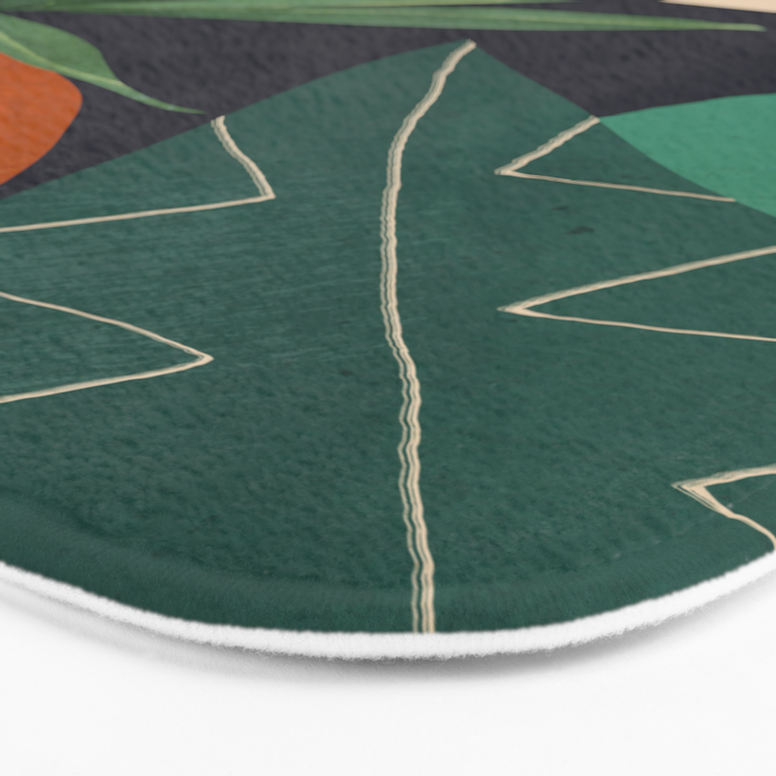 Abstract Art Tropical Leaves 41 Bath Mat Gallery Image 3
