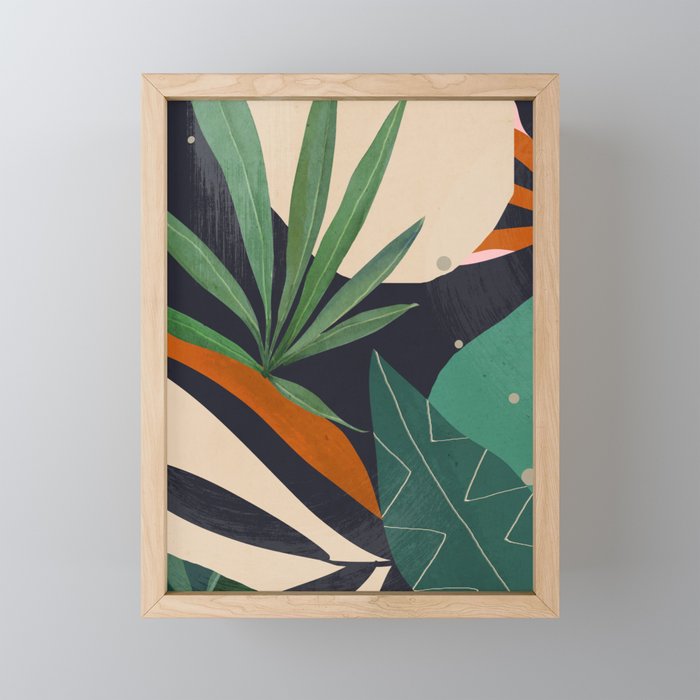 Abstract Art Tropical Leaves 41 Mini Art Print Gallery Image 1