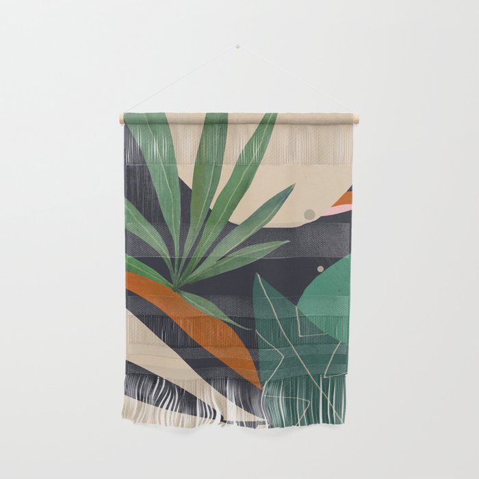 Abstract Art Tropical Leaves 41 Wall Hanging Gallery Image 1