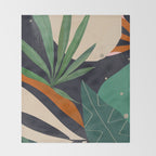 Abstract Art Tropical Leaves 41 Throw Blanket Gallery Image 2