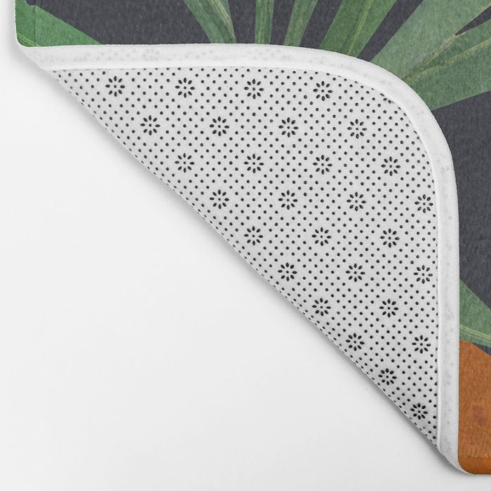Abstract Art Tropical Leaves 41 Bath Mat Gallery Image 2