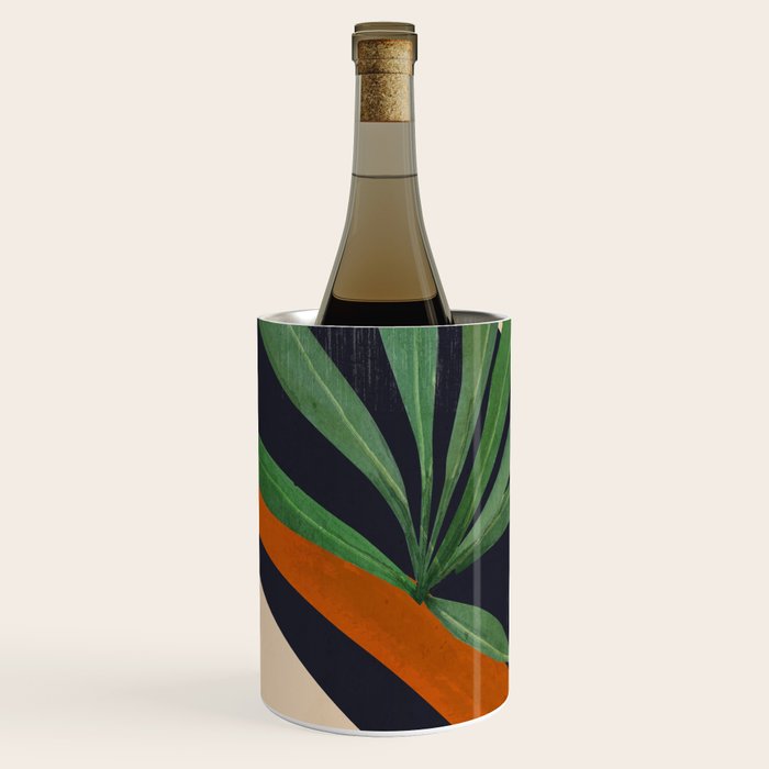 Abstract Art Tropical Leaves 41 Wine Chiller Gallery Image 2