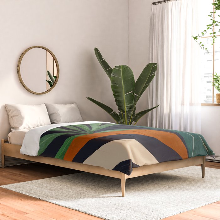 Abstract Art Tropical Leaves 41 Comforter Gallery Image 2