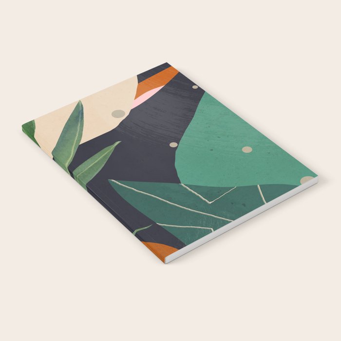 Abstract Art Tropical Leaves 41 Notebook Gallery Image 2