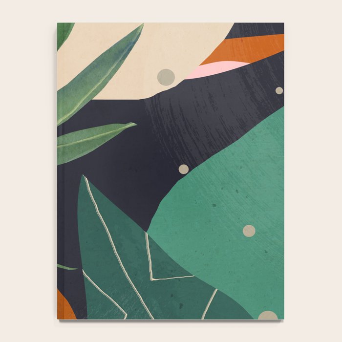 Abstract Art Tropical Leaves 41 Notebook Gallery Image 4