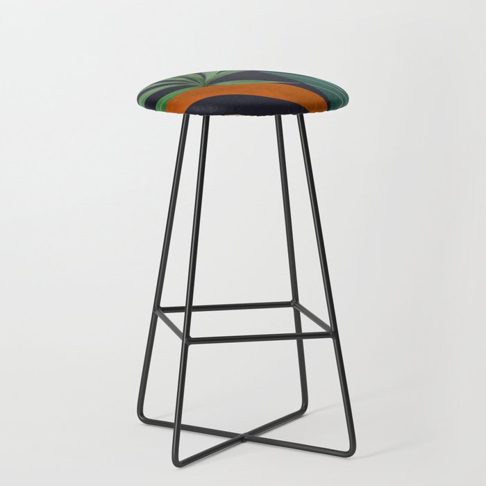 Abstract Art Tropical Leaves 41 Stool Gallery Image 1