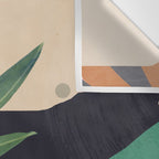 Abstract Art Tropical Leaves 41 Wall Tapestry Gallery Image 3