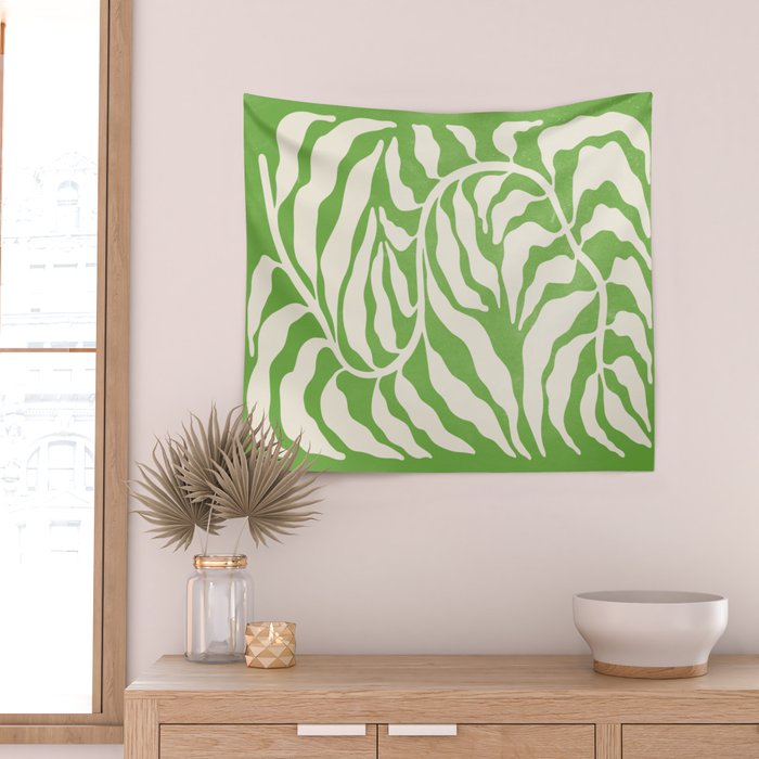 Wild Ferns: Forest Green Edition Wall Tapestry Gallery Image 2