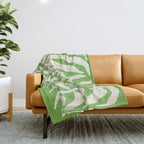 Wild Ferns: Forest Green Edition Throw Blanket Gallery Image 1