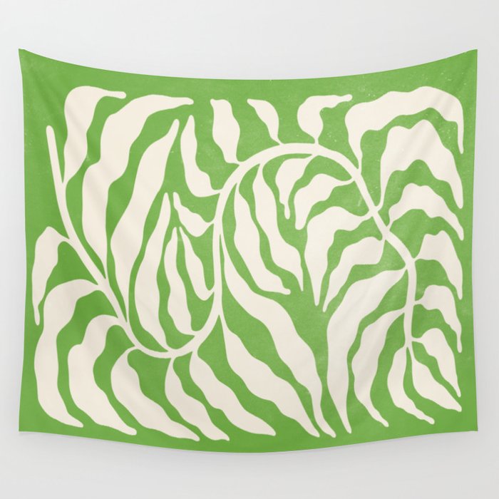 Wild Ferns: Forest Green Edition Wall Tapestry Gallery Image 4