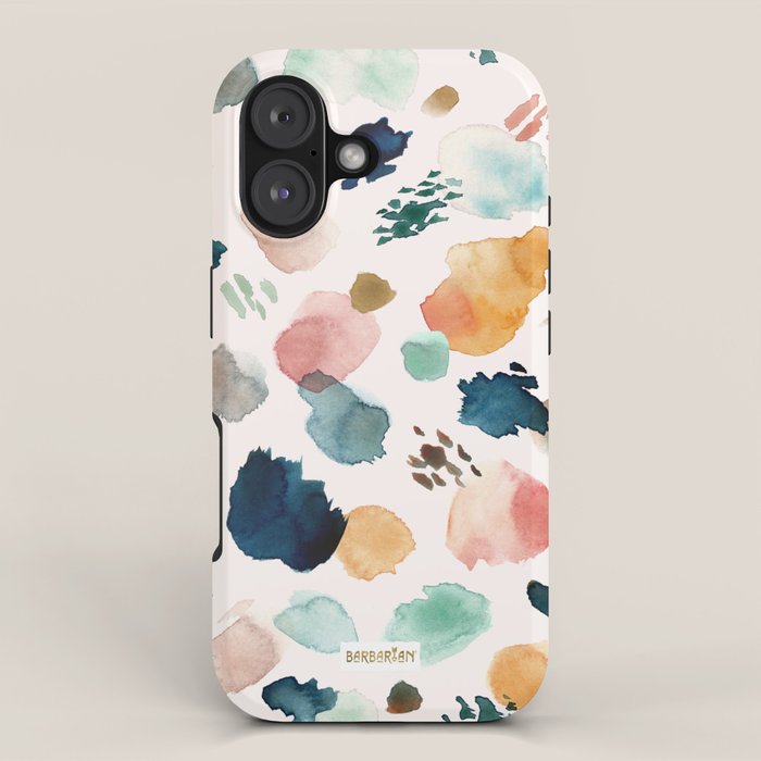 WILD WHIMS Abstract Watercolor Brush Strokes iPhone Case Gallery Image 1