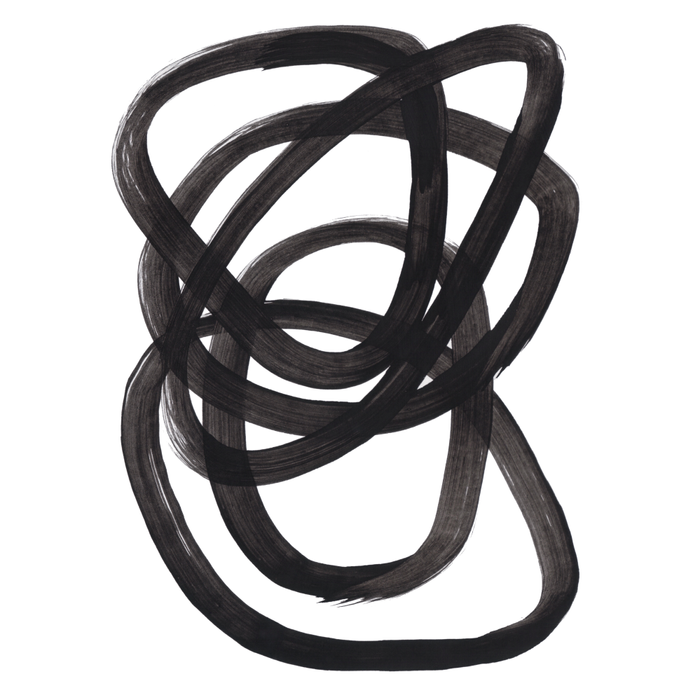 Black And White Minimalist Mid Century Abstract Ink Art Circle Swirls Black Circles Minimal Coffee Mug Gallery Image 2