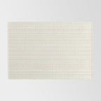 Bamako Textured Striped and Dotted Pattern in Pale Beige Cream and White Rug Gallery Image 2