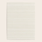 Bamako Textured Striped and Dotted Pattern in Pale Beige Cream and White Poster Gallery Image 4