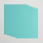 Bright Aqua Cyan Blue-Green Turquoise Solid  Wrapping Paper Gallery Image 3