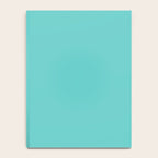 Bright Aqua Cyan Blue-Green Turquoise Solid  Notebook Gallery Image 4