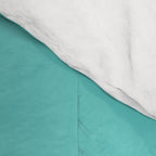 Bright Aqua Cyan Blue-Green Turquoise Solid  Comforter Gallery Image 4