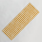 Watercolor Gingham - ochre on white  Yoga Mat Gallery Image 1