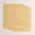 Watercolor Gingham - ochre on white  Wrapping Paper Gallery Image 3