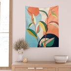 Colorful Branching Out 17 Wall Tapestry Gallery Image 2