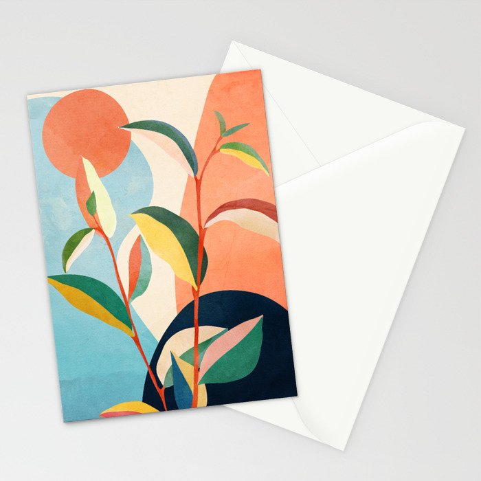 Colorful Branching Out 17 Stationery Card Gallery Image 2