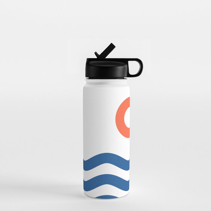 Nautical 02 Seascape Water Bottle Gallery Image 1