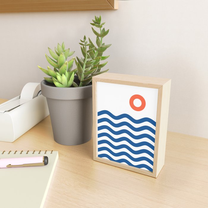 Nautical 02 Seascape Mini Art Print Gallery Image 2