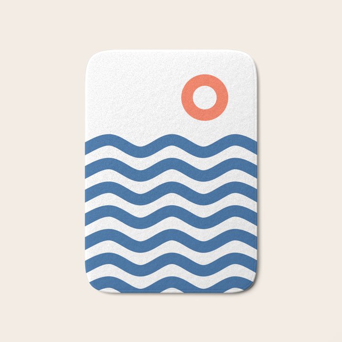 Nautical 02 Seascape Bath Mat Gallery Image 1
