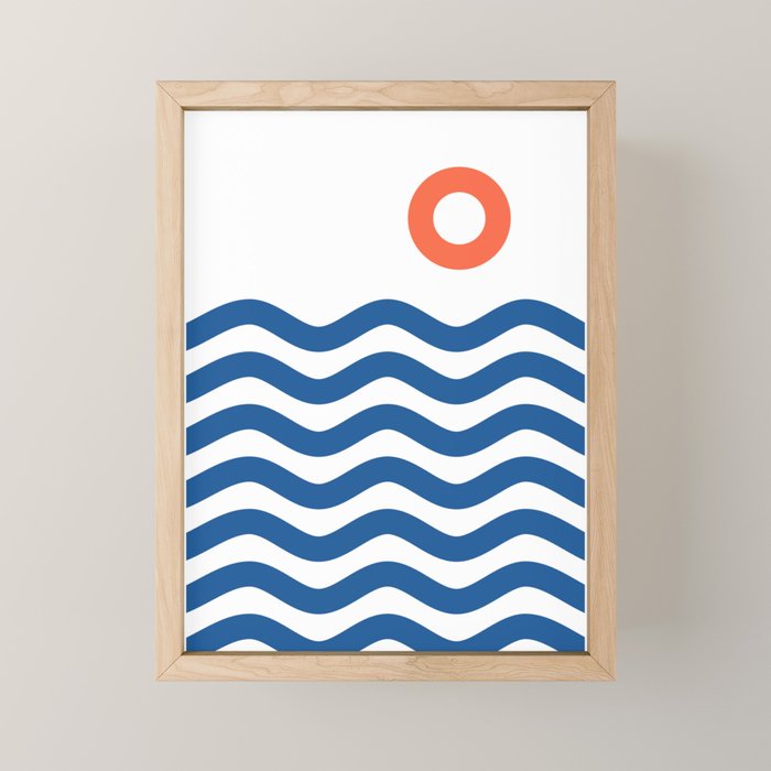 Nautical 02 Seascape Mini Art Print Gallery Image 1